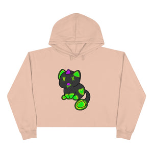 Zombie Cat Crop-Hoodie