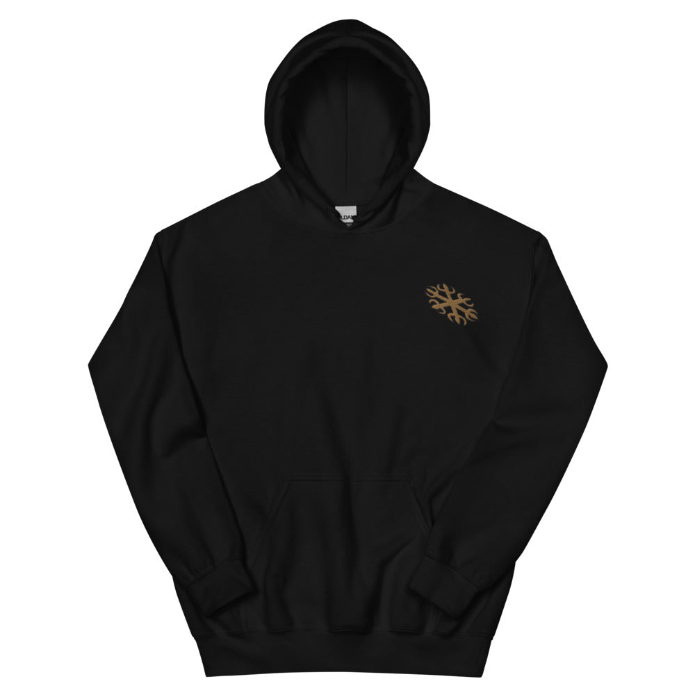 Gold Star Embroidered Hoodie